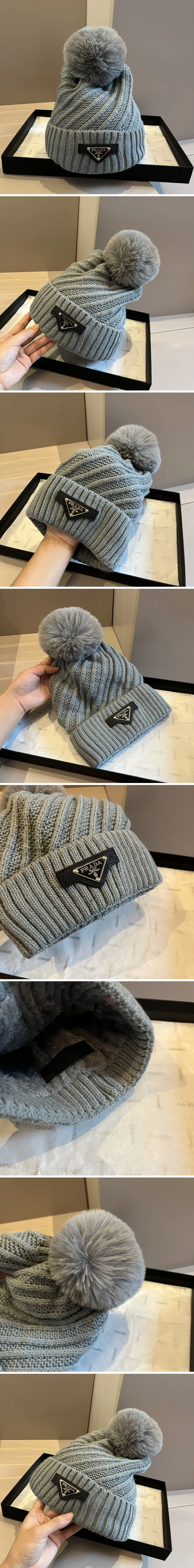 프라다 비니 그레이