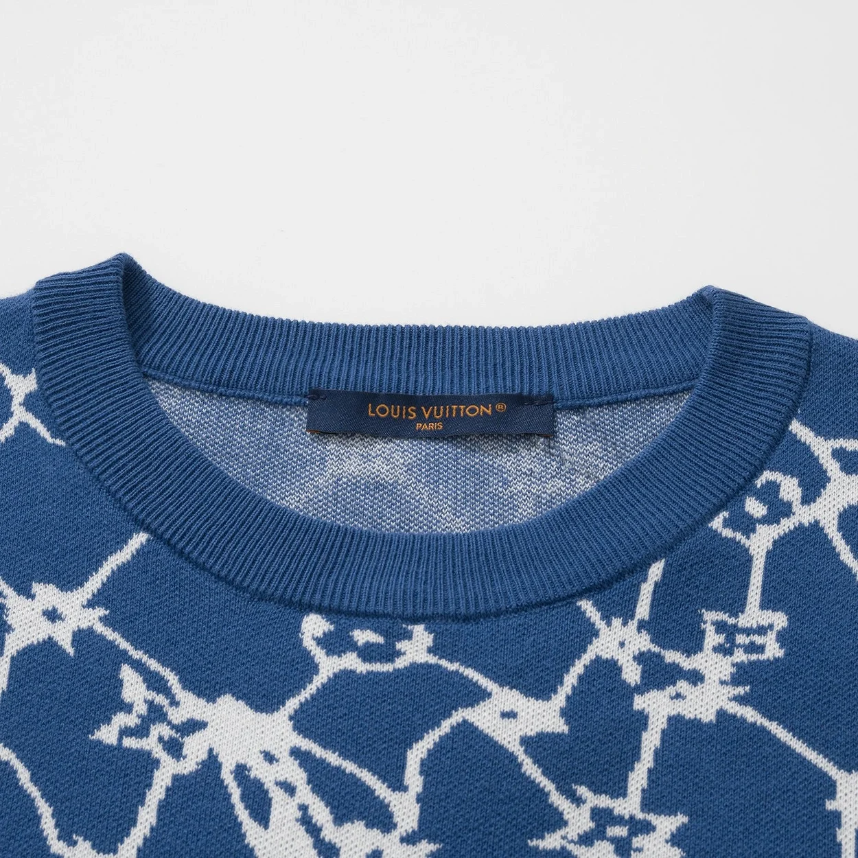 루이비통 코튼 숏 슬리브드 크루넥 티셔츠