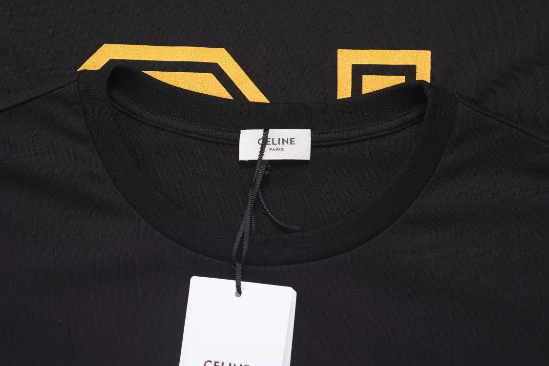 셀린느 NO.16 저지 반팔 티셔츠 블랙