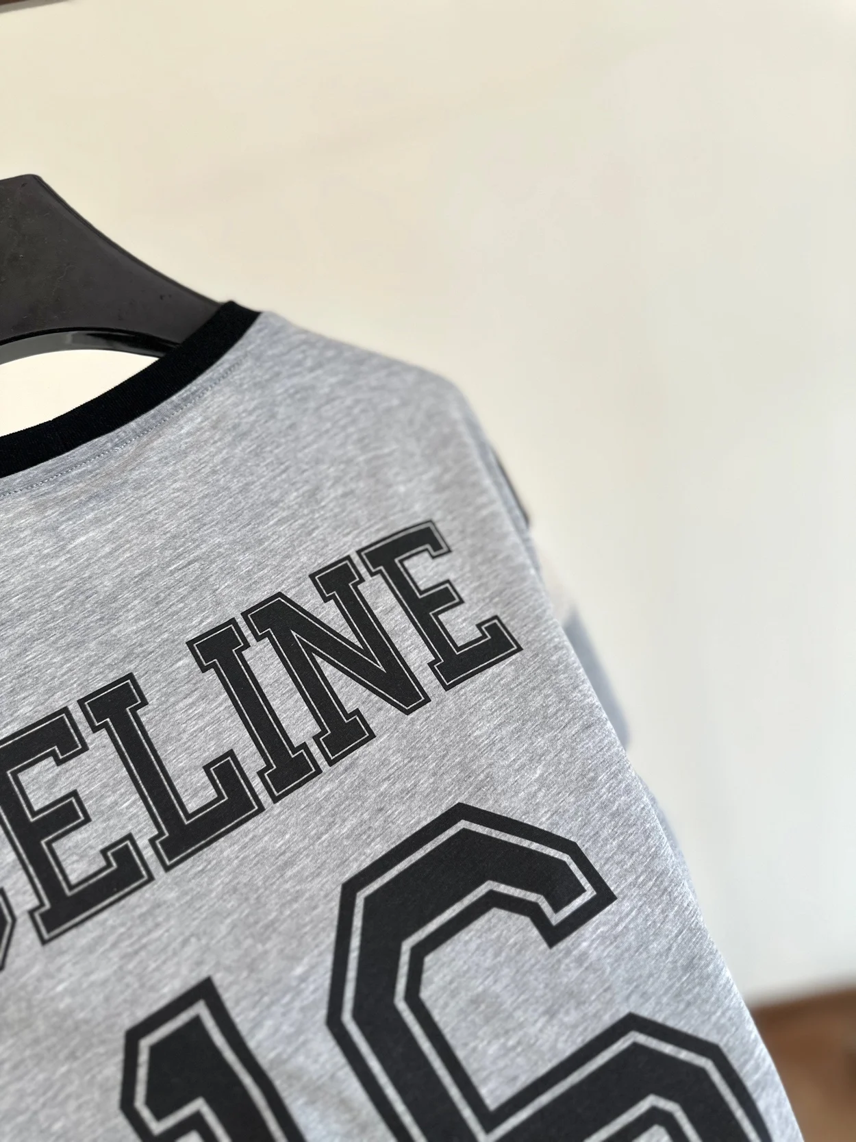 셀린느 16 70's 코튼 저지 티셔츠 그레이