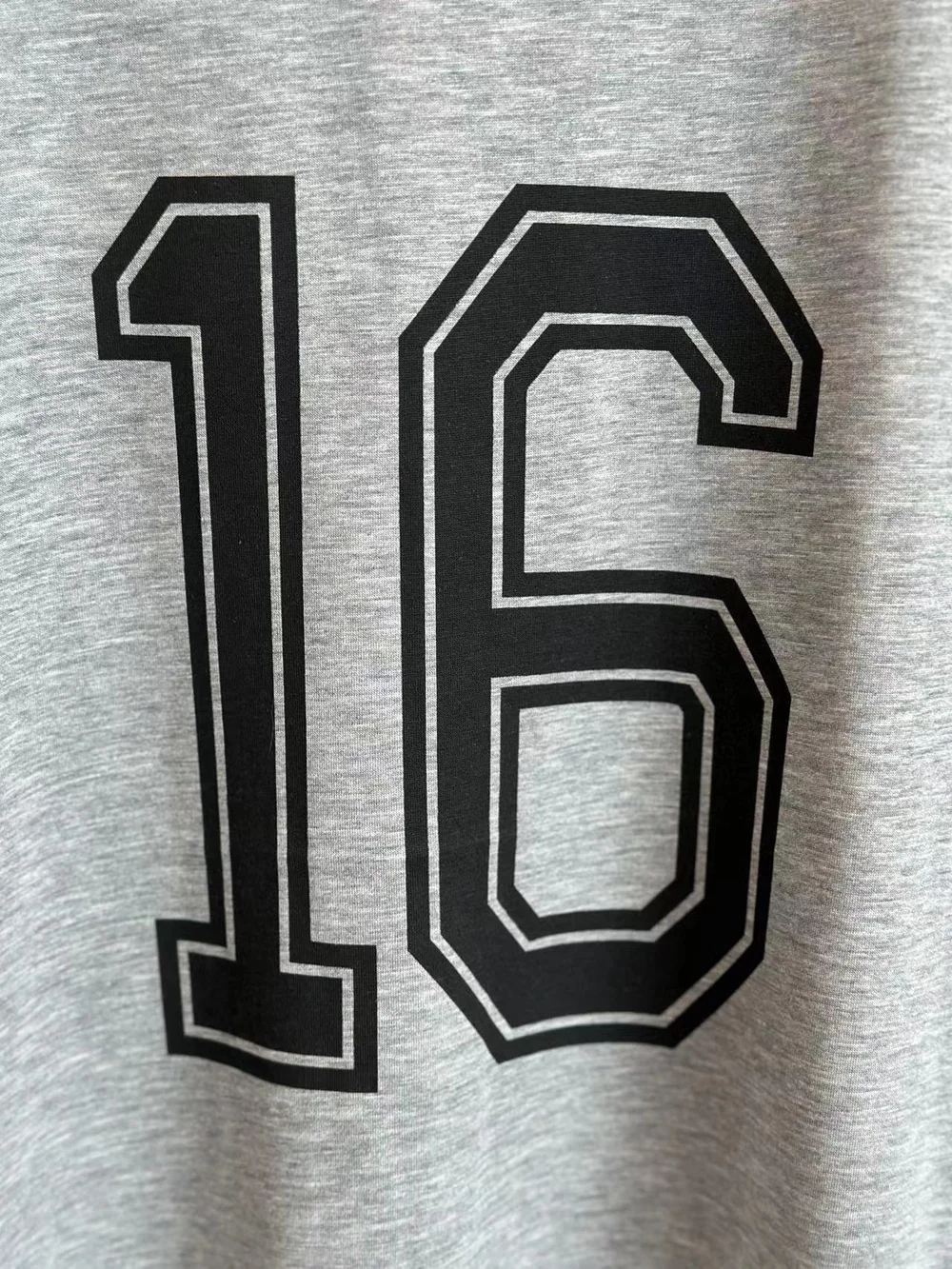 셀린느 16 70's 코튼 저지 티셔츠 그레이