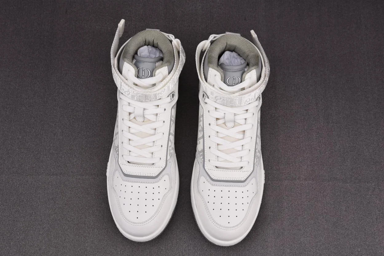 디올 B27 하이탑 스니커즈 화이트