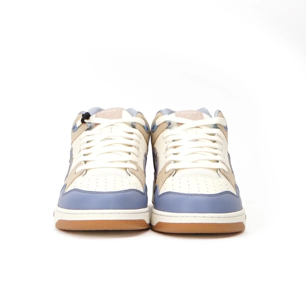 디올 B57 미드탑 스니커즈 블루 & 크림