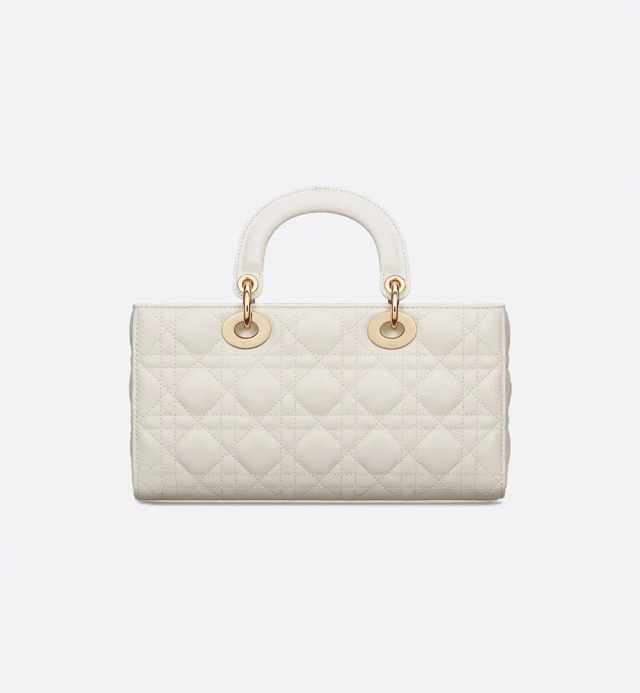 디올 레이디 D-JOY 미디움 백 화이트