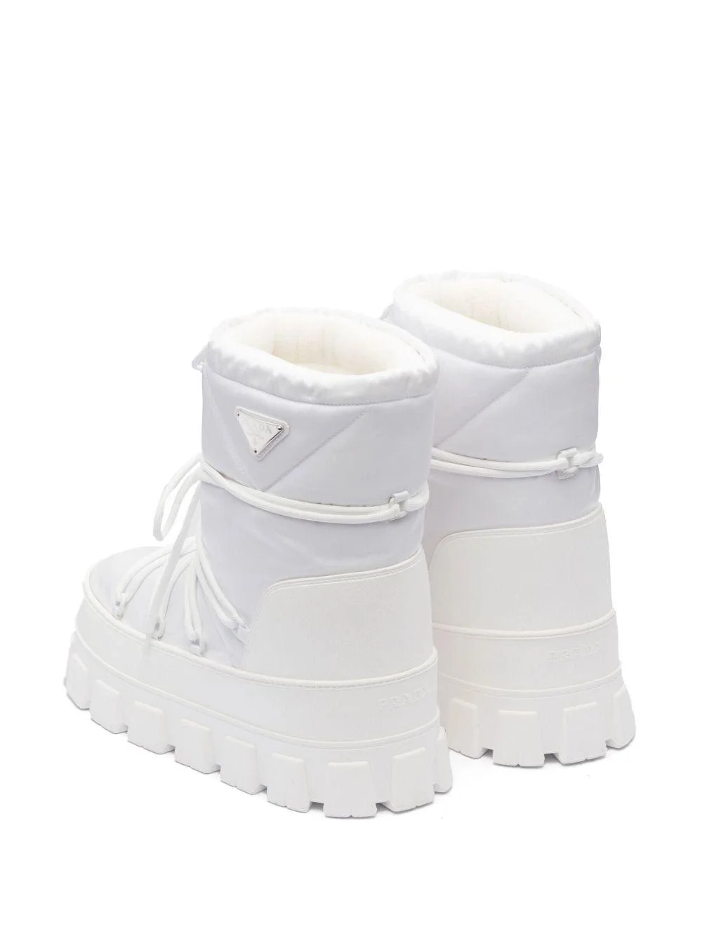 프라다 나일론 개버딘 아프레 스키 부츠 화이트