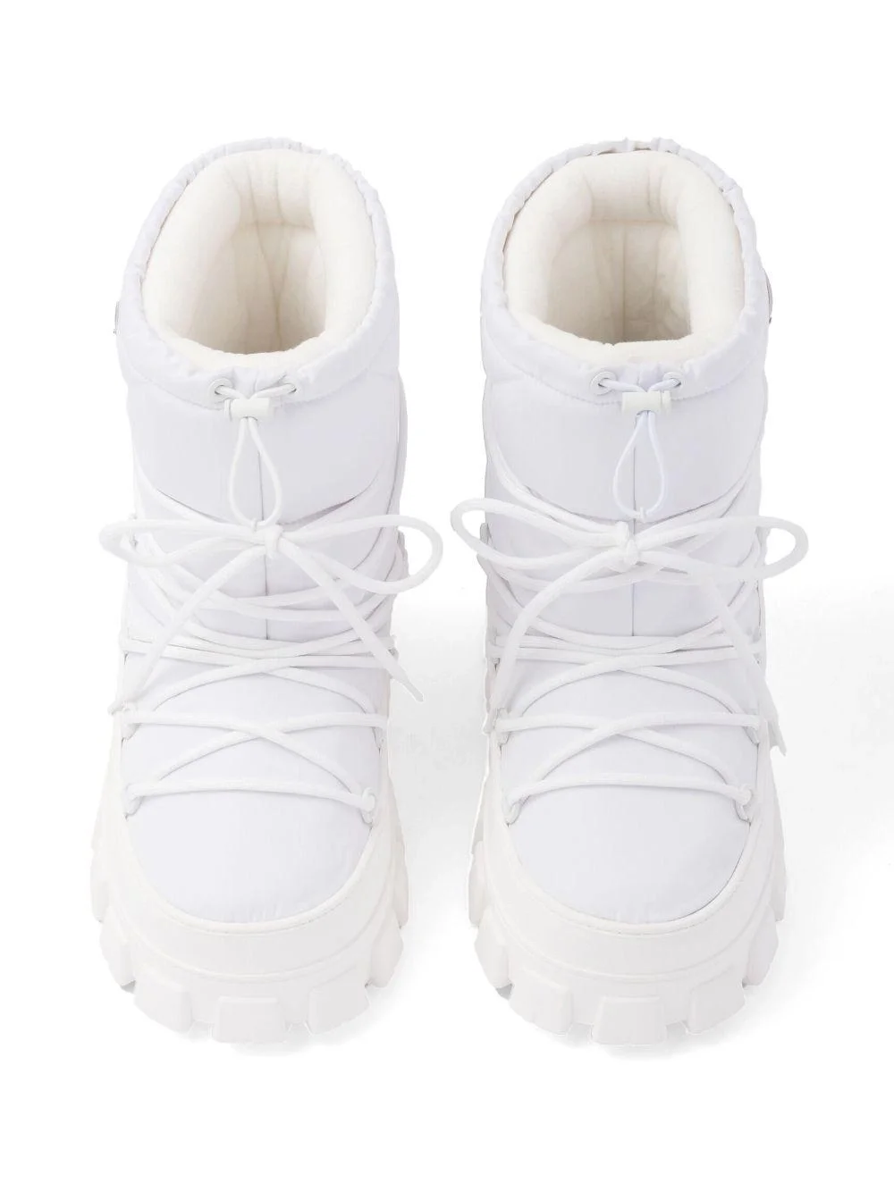 프라다 나일론 개버딘 아프레 스키 부츠 화이트