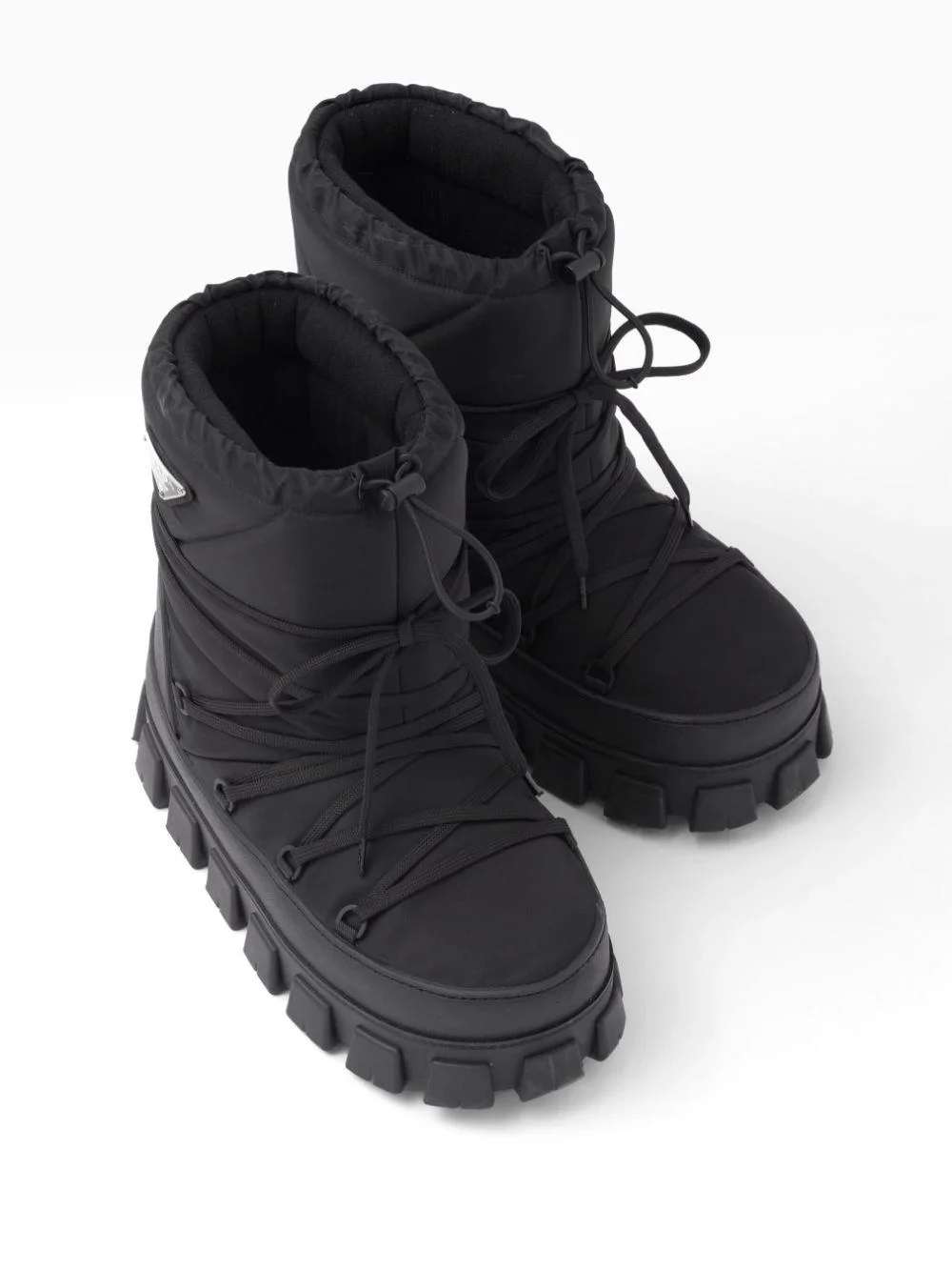 프라다 나일론 개버딘 아프레 스키 부츠 블랙