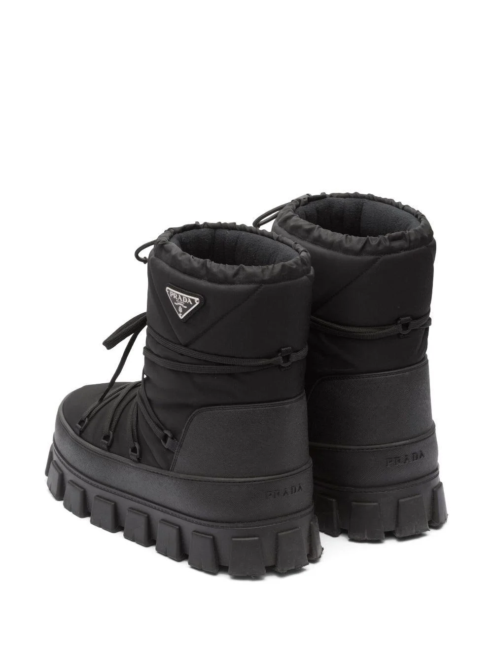 프라다 나일론 개버딘 아프레 스키 부츠 블랙