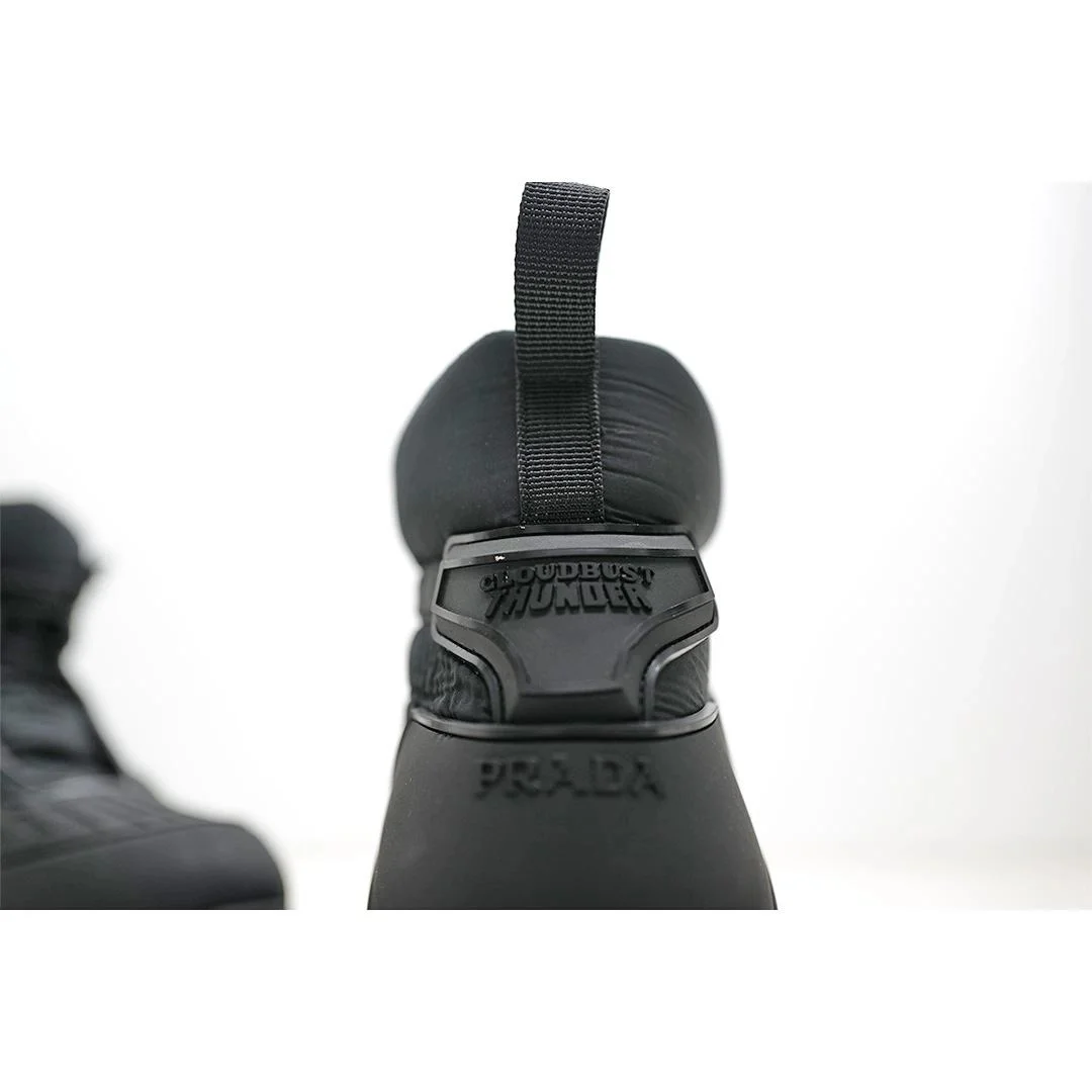 프라다 Cloudbust Thunder 레이스업 부츠 블랙