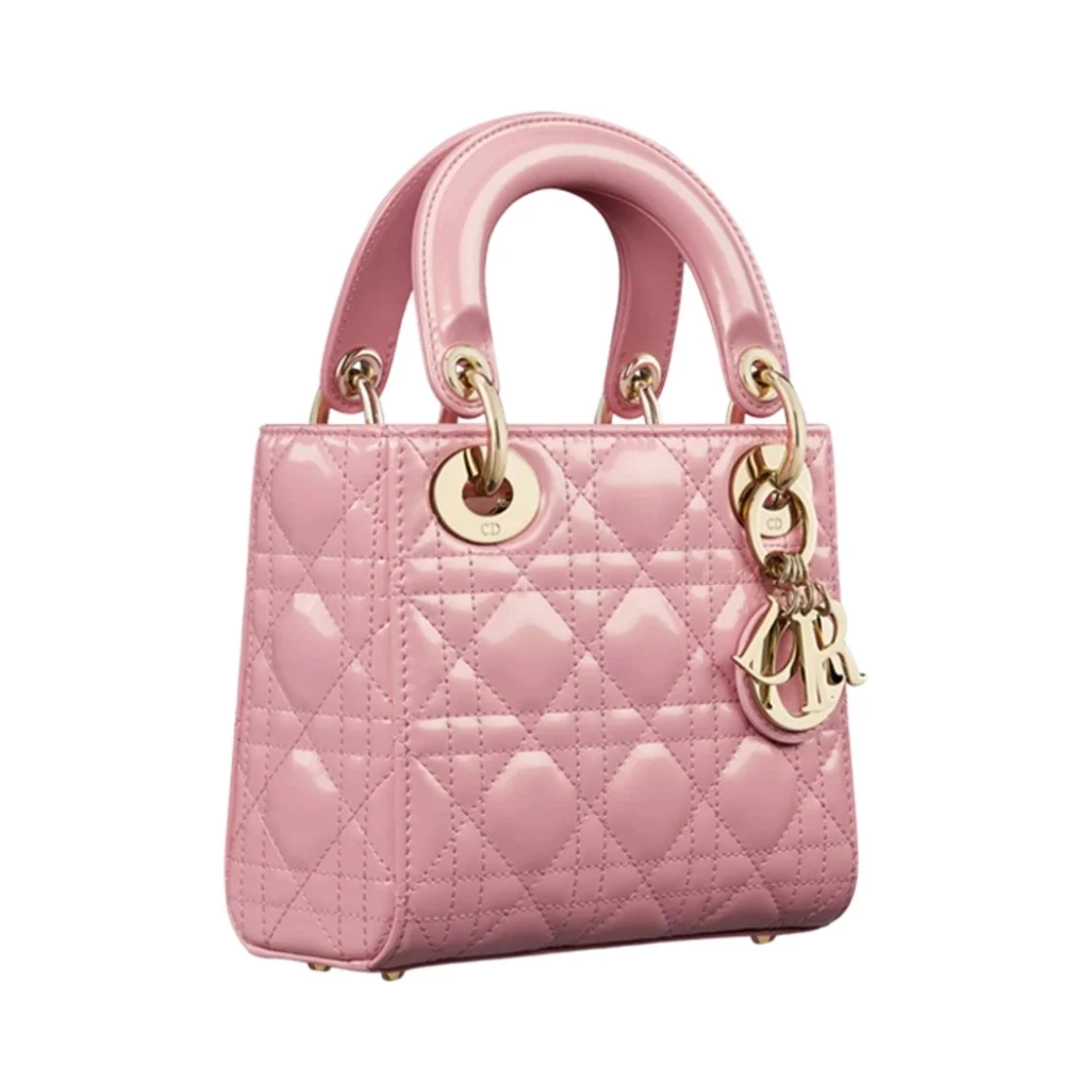 디올 레이디 페이던트 까나쥬 미니 백 앤틱 핑크