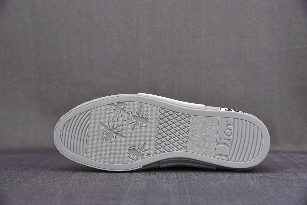 디올 B23 하이탑 스니커즈 화이트 & 네이비 블루