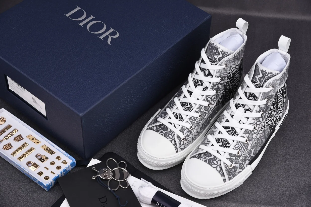 디올 x 숀 B23 하이탑 스니커즈