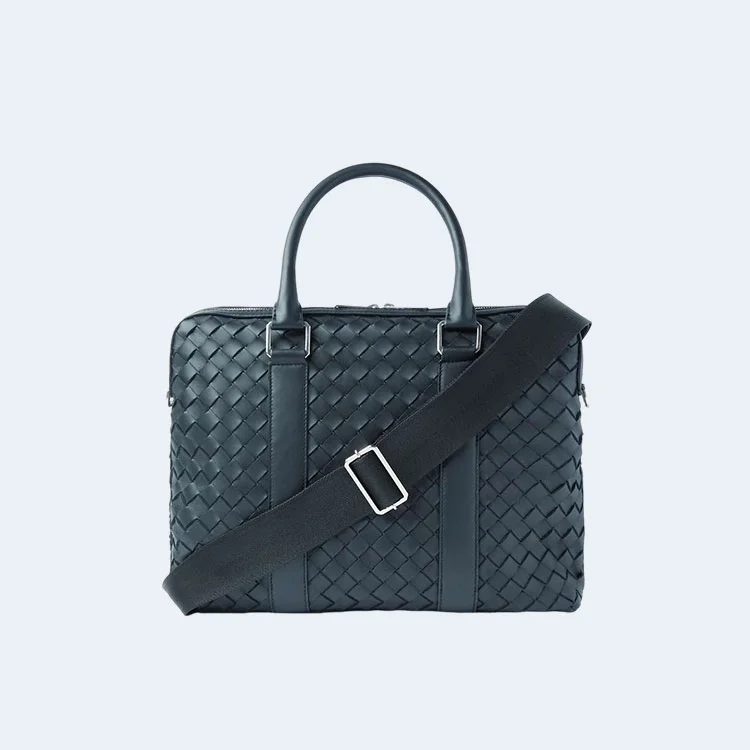 보테가 베네타 인트레치아토 레더 브리프케이스