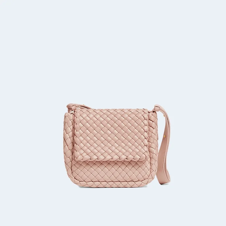 보테가 베네타 스몰 브릭 카세트백 핑크
