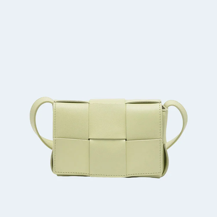 보테가 베네타 캔디 크로스백 워시드 레몬