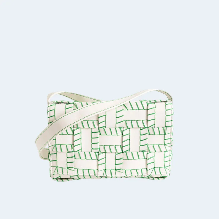 보테가 베네타 카세트 숄더백 그린화이트