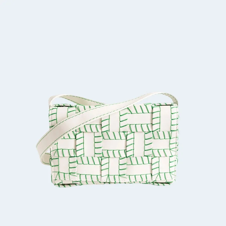 보테가 베네타 카세트 숄더백 그린화이트