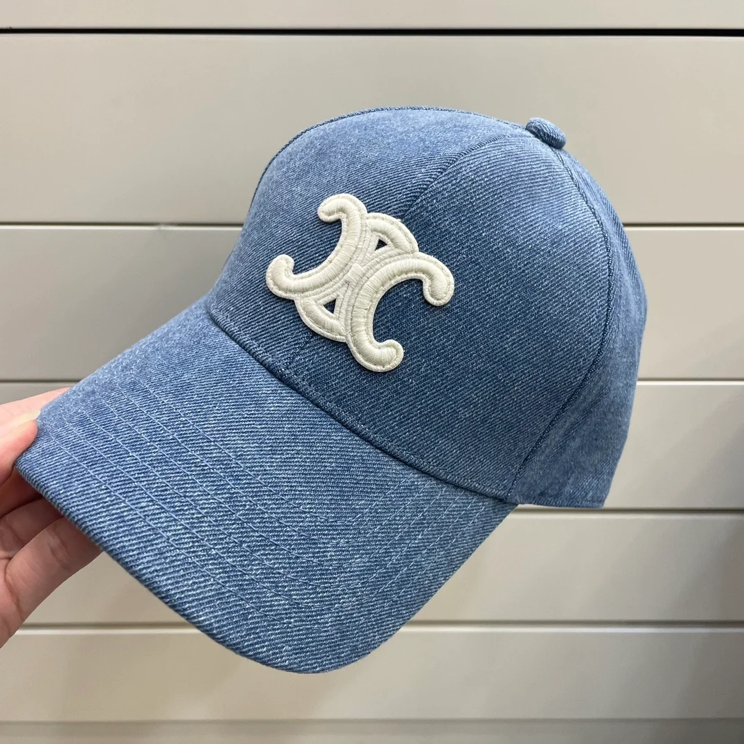 셀린느 트리오페 베이스볼 데님 볼캡