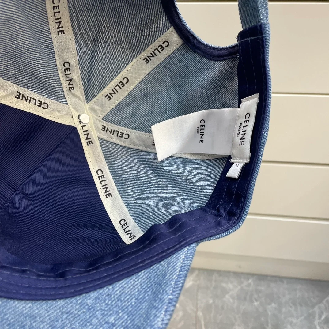 셀린느 트리오페 베이스볼 데님 볼캡