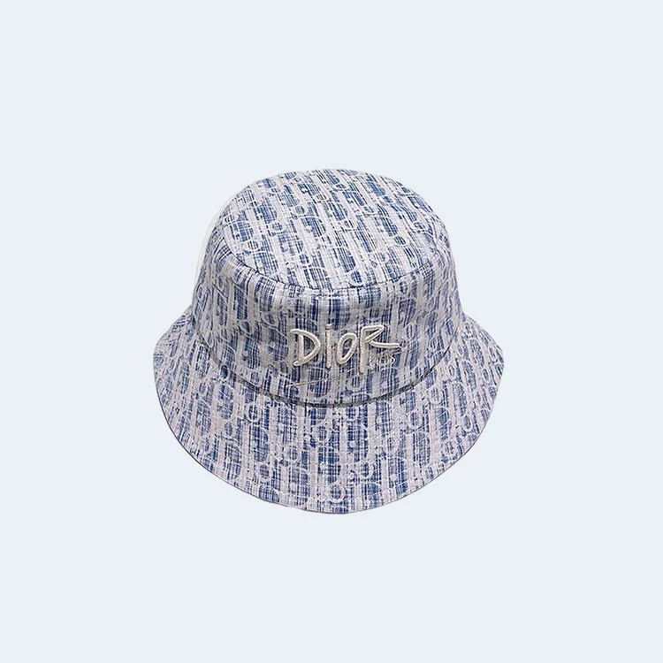 디올 풀 자카드 스카이 버킷 햇