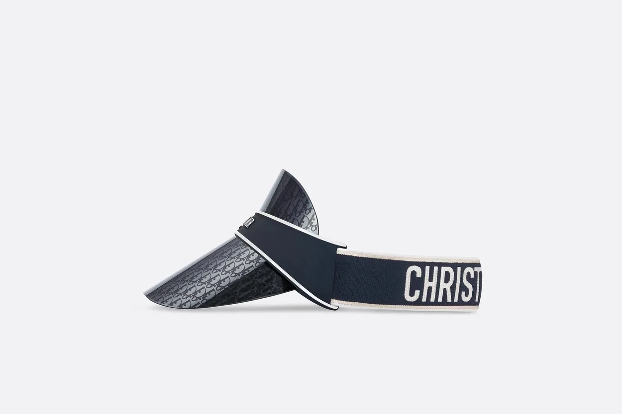 디올 클럽 V1U 오블리크 바이저 선 캡