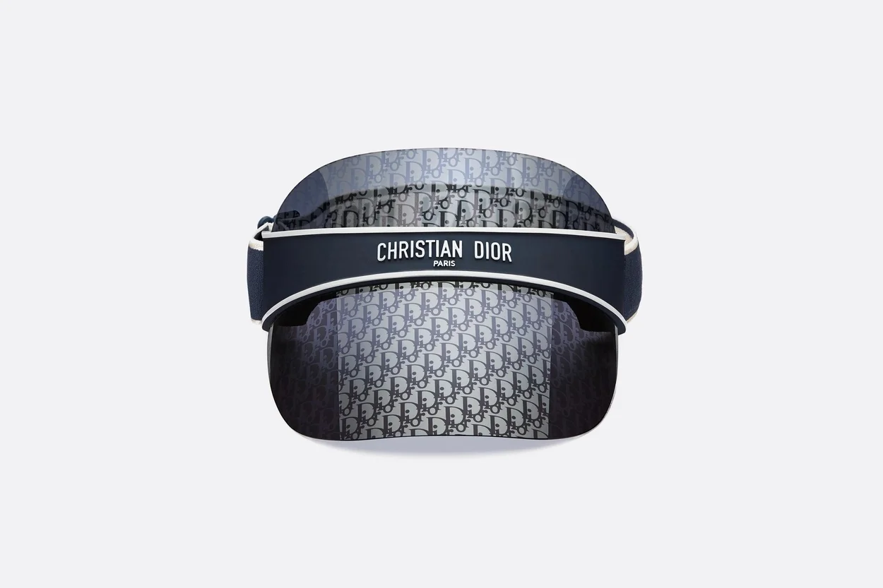 디올 클럽 V1U 오블리크 바이저 선 캡