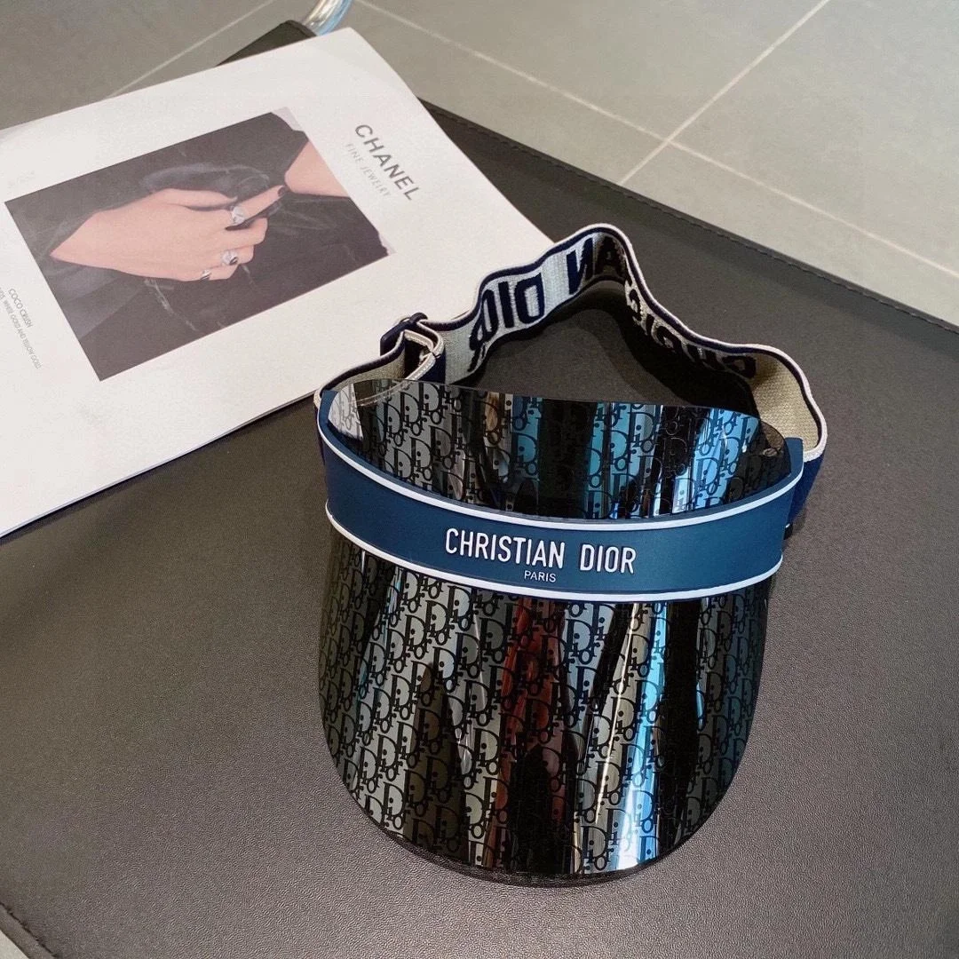 디올 클럽 V1U 오블리크 바이저 선 캡