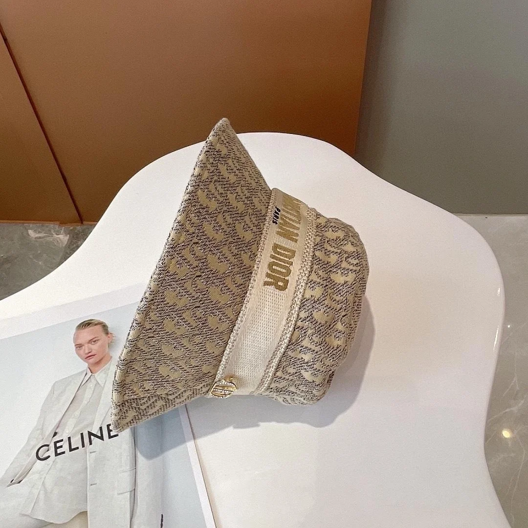 디올 오블리크 베이지 스몰 브림 버킷 햇