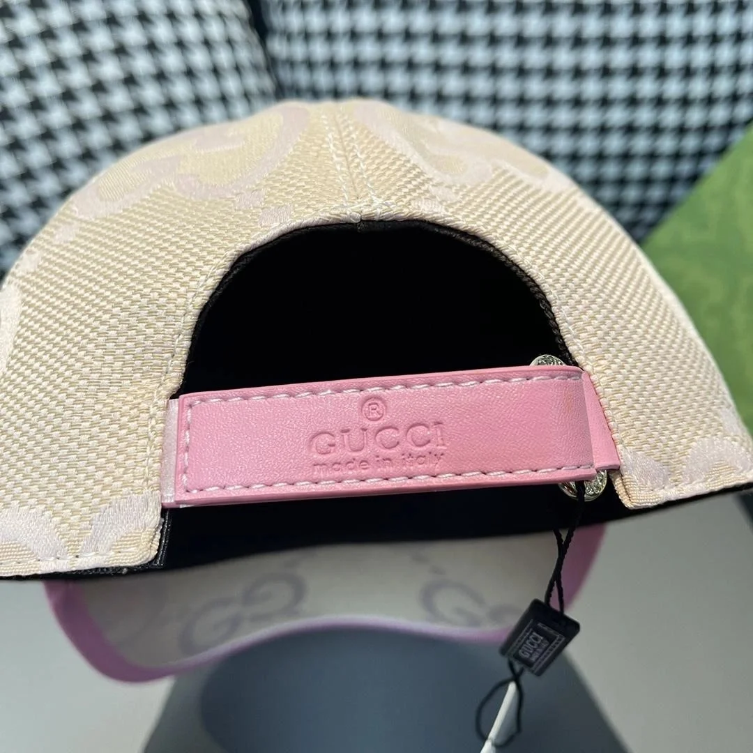 구찌 GG 베이지 핑크 베이스볼 캡