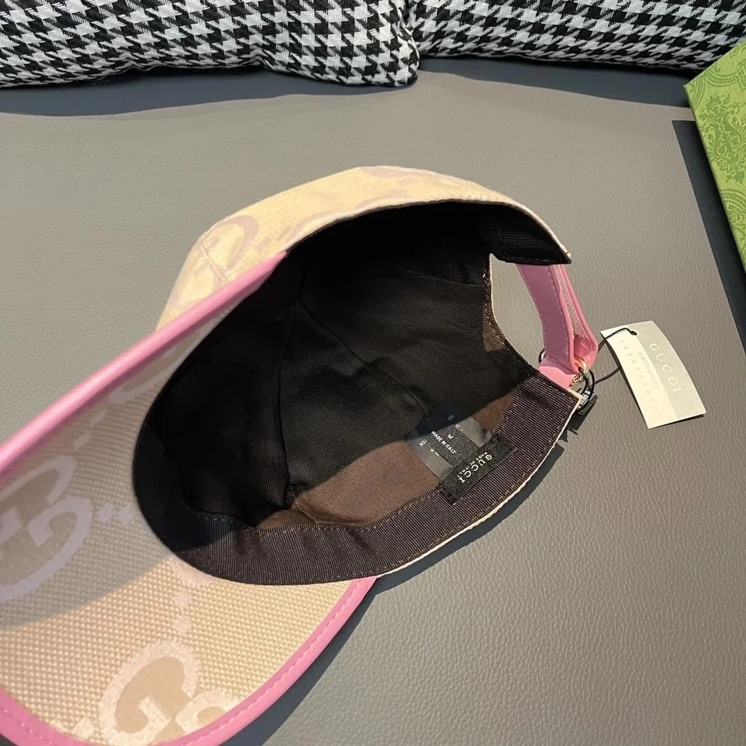 구찌 GG 베이지 핑크 베이스볼 캡