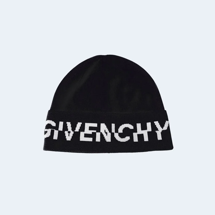 지방시 블랙 울 비니