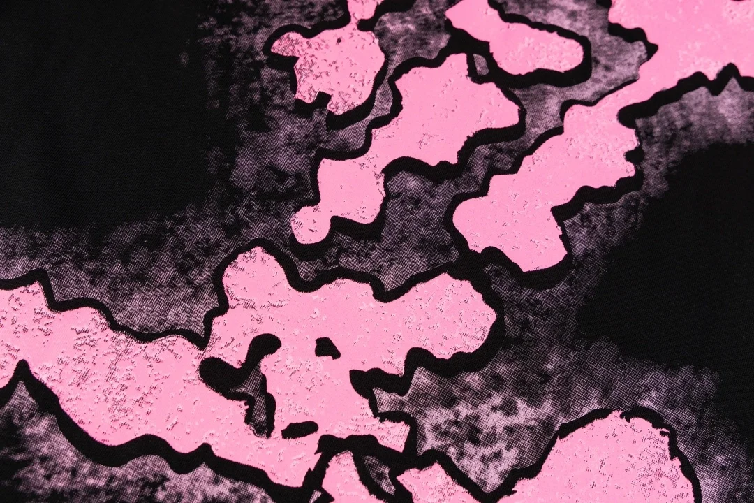 루이비통 클라우드 자카드 티셔츠 블랙