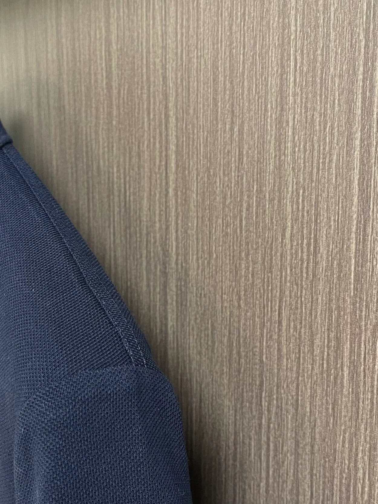 미우미우 코튼 피케 폴로 셔츠 네이비