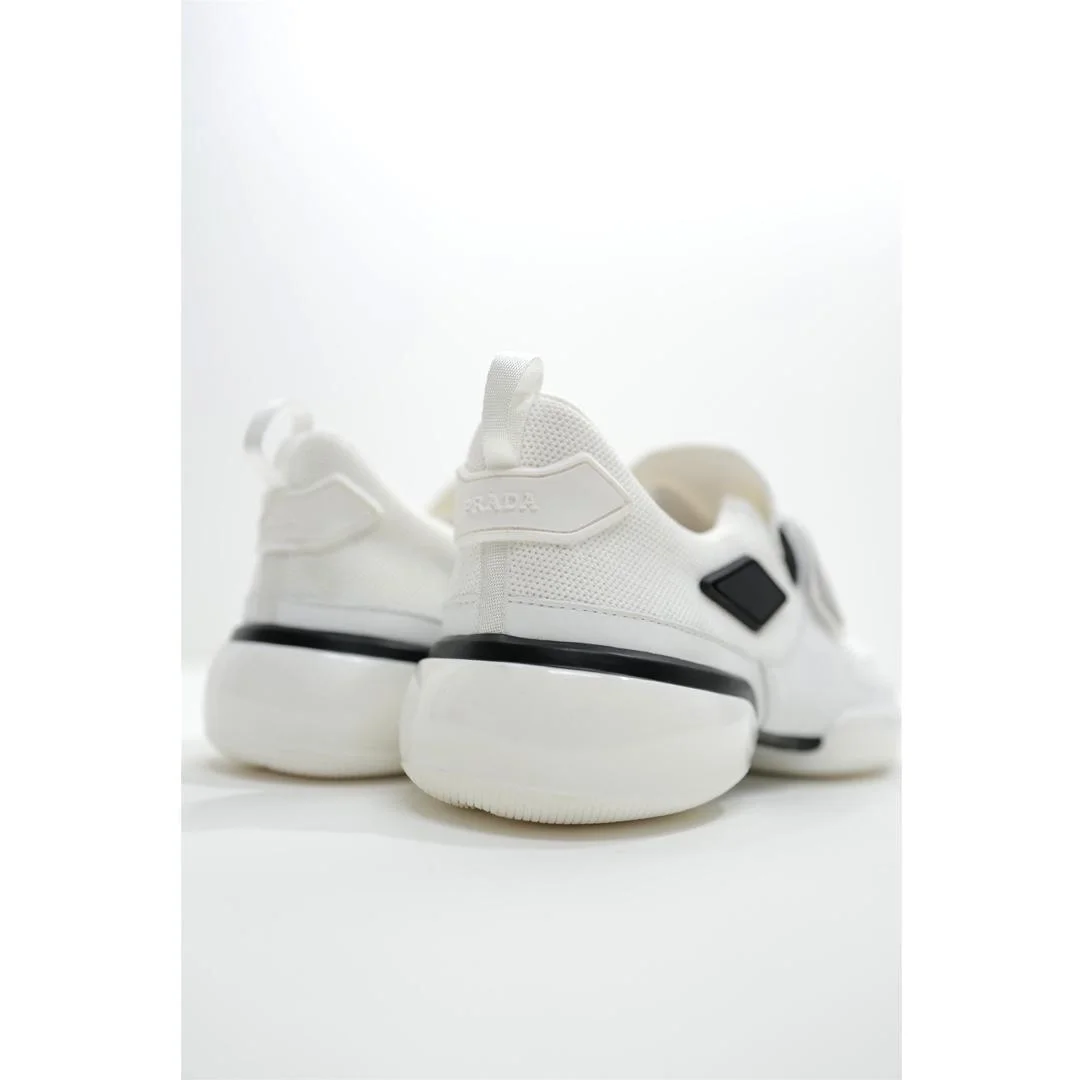 프라다 Diapason 브러시드 슈즈 브라운 그린