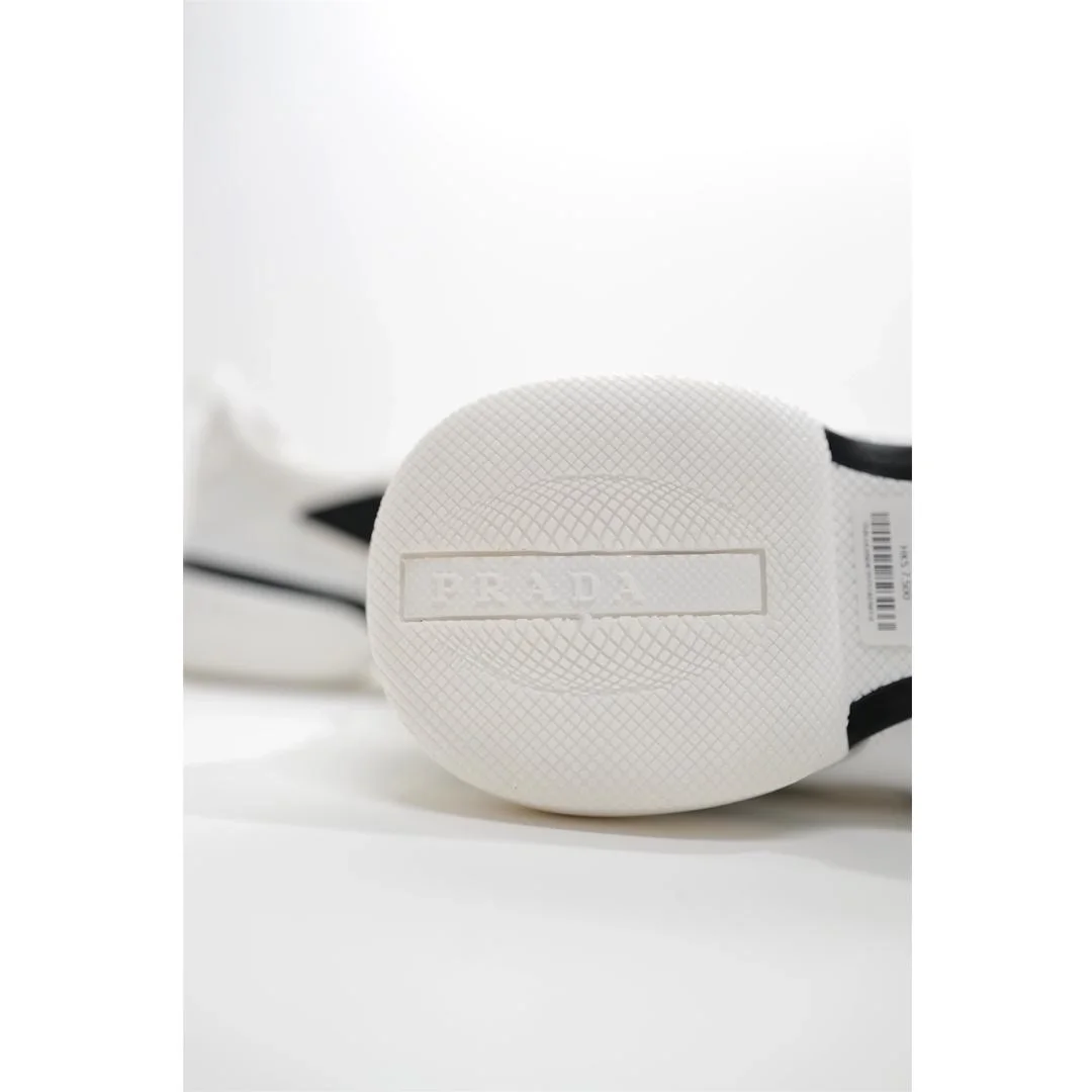 프라다 Diapason 브러시드 슈즈 브라운 그린