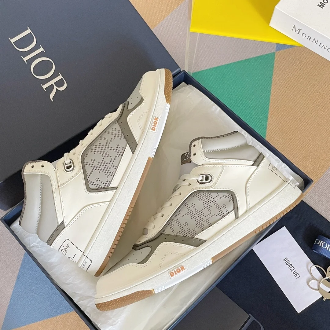 디올 남성 B27 하이탑 스니커즈 크림