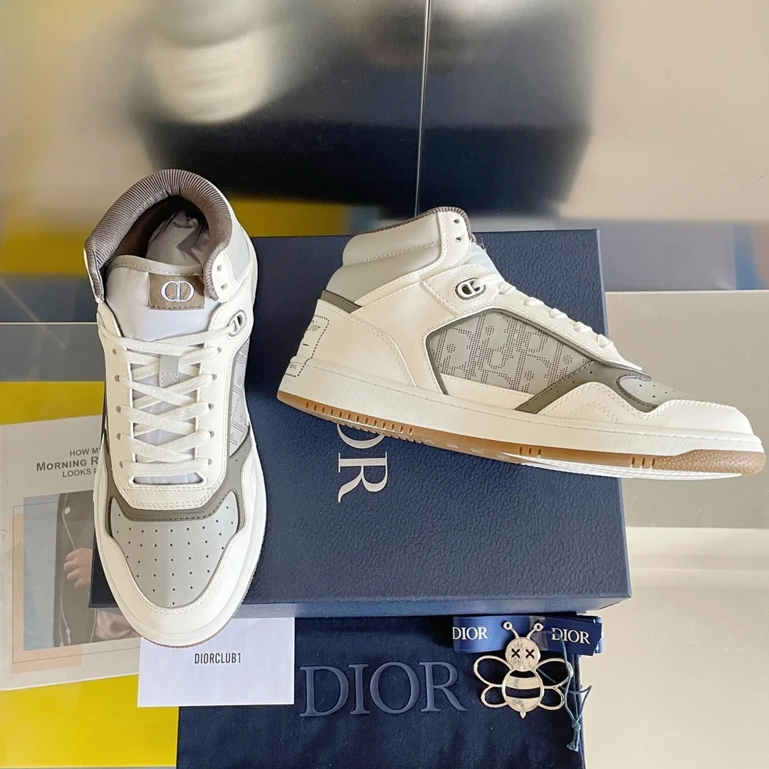 디올 남성 B27 하이탑 스니커즈 크림