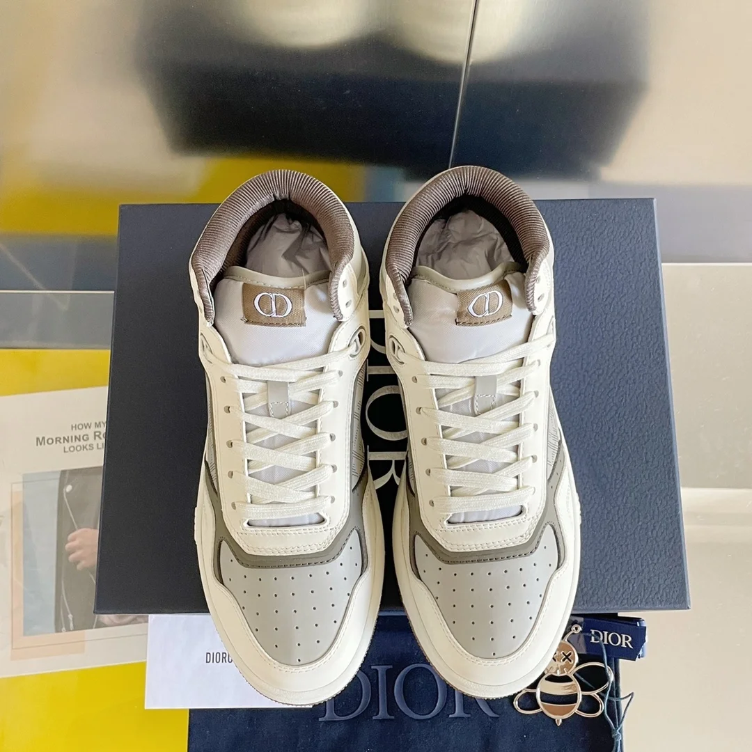 디올 남성 B27 하이탑 스니커즈 크림