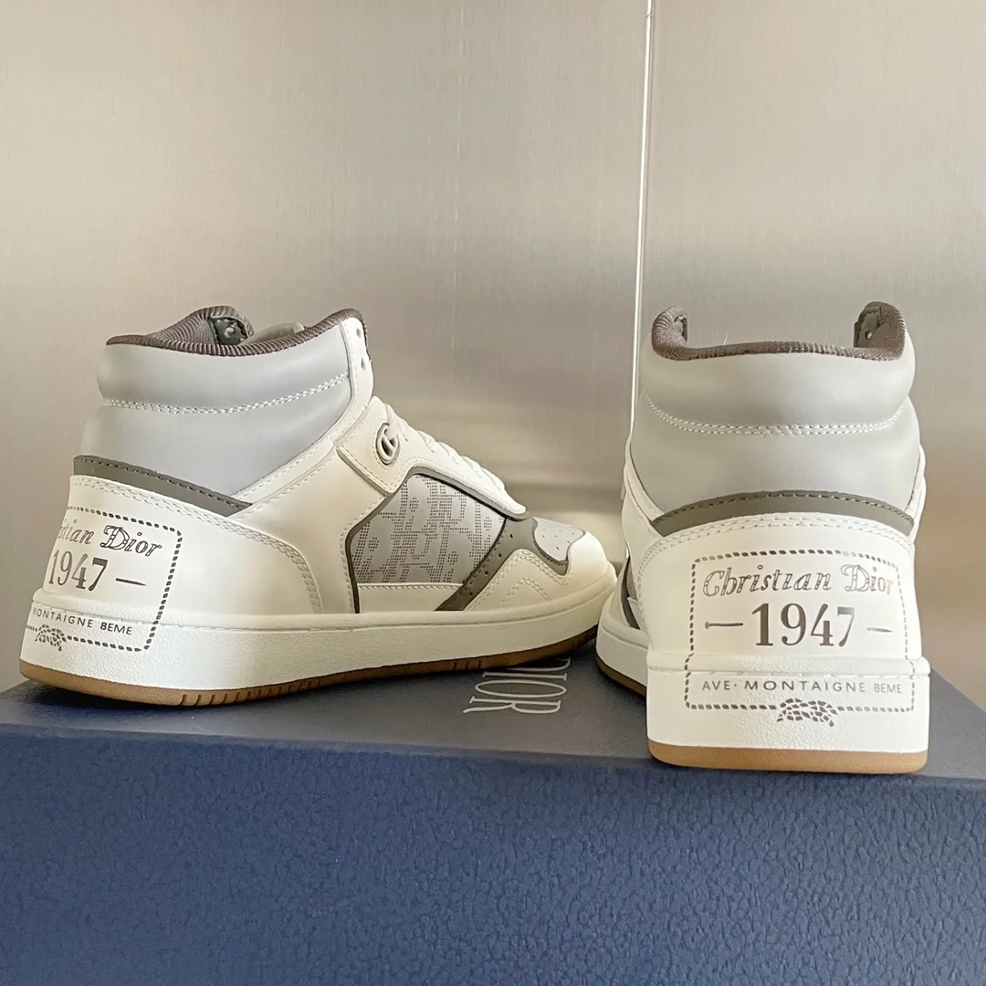 디올 남성 B27 하이탑 스니커즈 크림
