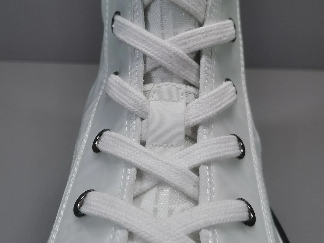 디올 B23 하이 디올 오블리크 캔버스 화이트