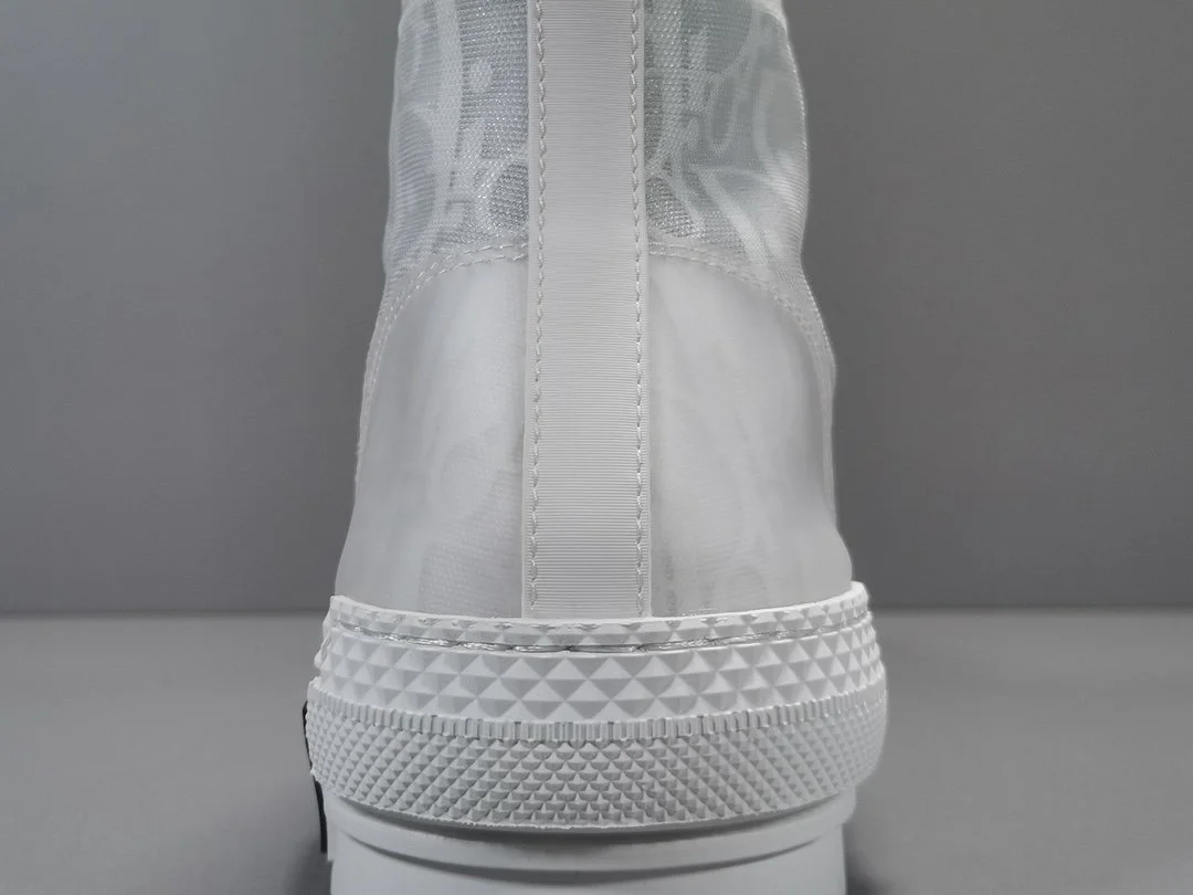 디올 B23 하이 디올 오블리크 캔버스 화이트