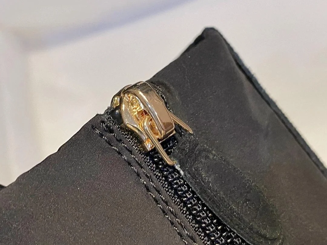 샤넬 레이스업 나일론 스웨이드 페이턴트 카프스킨 부츠