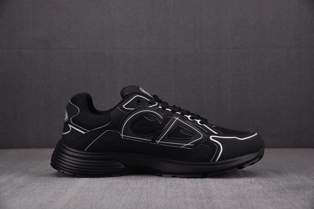 디올 B30 스니커즈 블랙 메시 & 테크니컬 패브릭