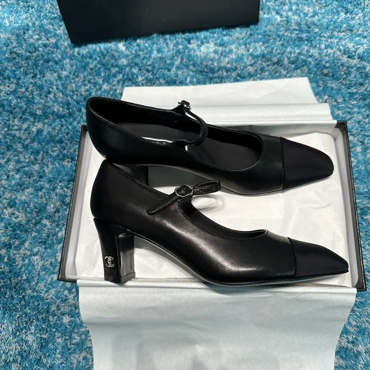 샤넬 투톤 슬링백 펌프스 6.5cm