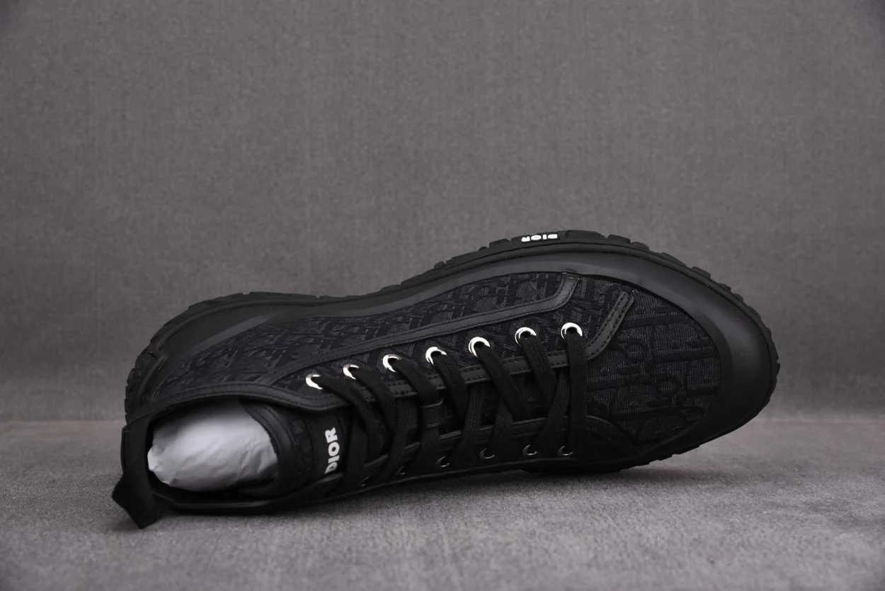 디올 B28 하이탑 스니커즈 블랙 러버