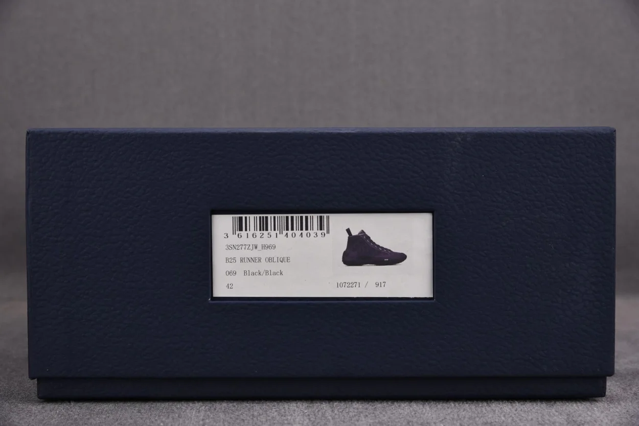 디올 B28 하이탑 스니커즈 블랙 러버