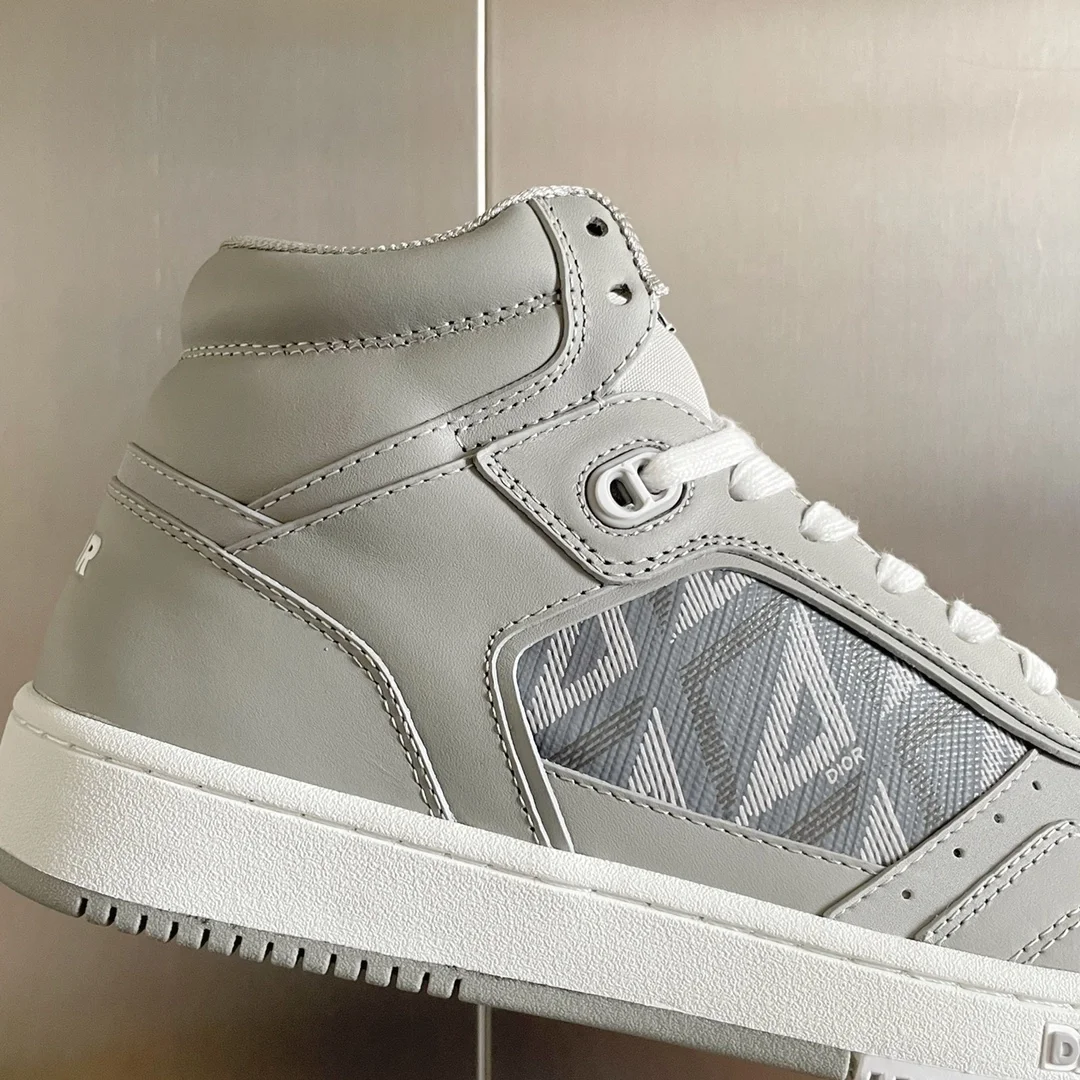 디올 B27 하이탑 스니커즈 그레이 스무스
