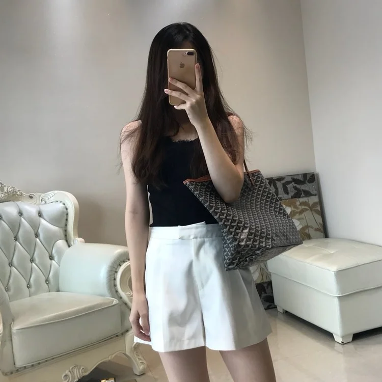 고야드 앙주 백 GM 블랙탄 블랙