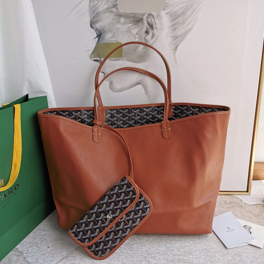 고야드 앙주 백 GM 블랙탄 블랙