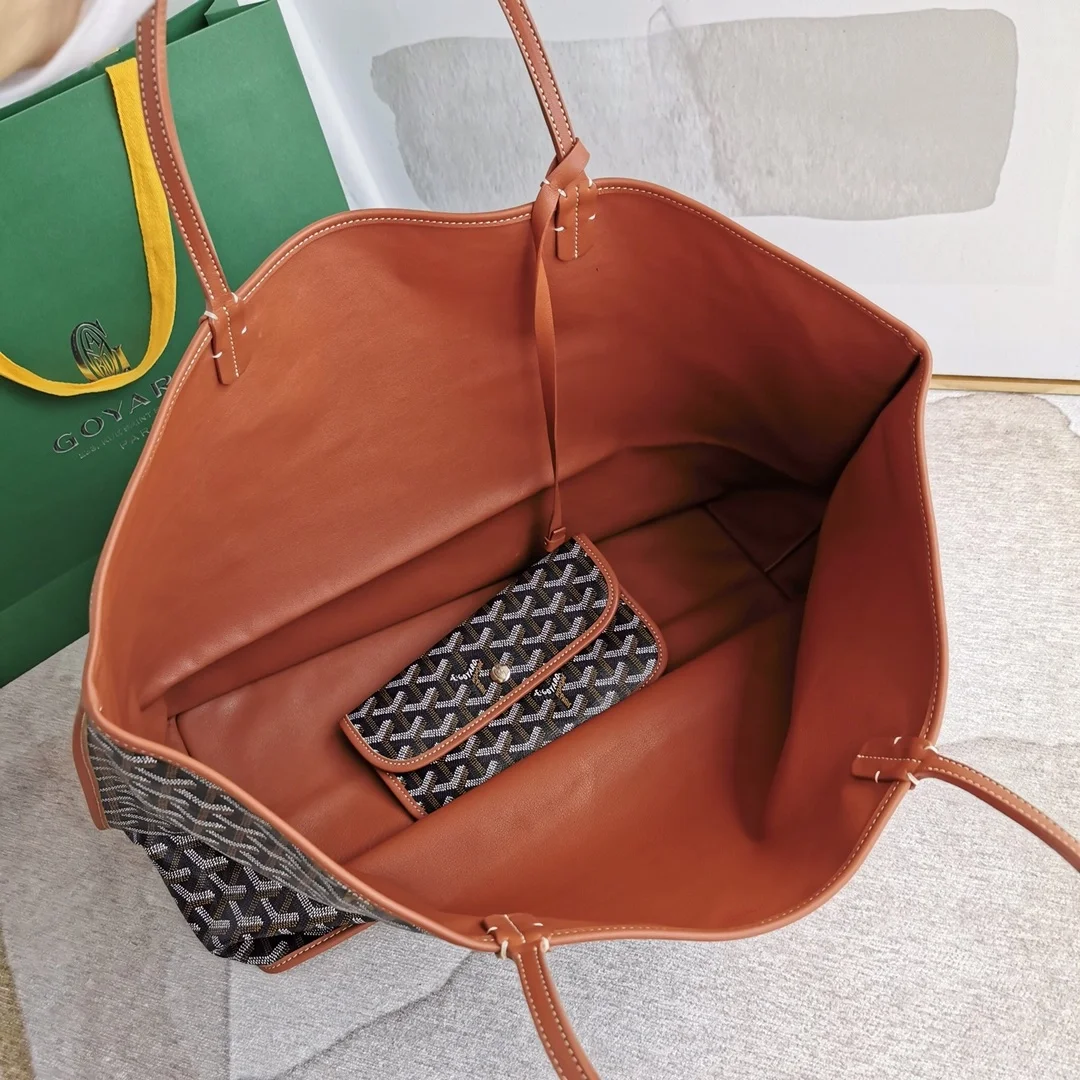 고야드 앙주 백 GM 블랙탄 블랙